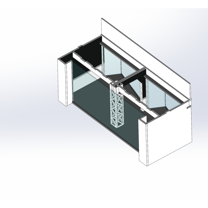 Loge / 2 breit / 1 tief / beige