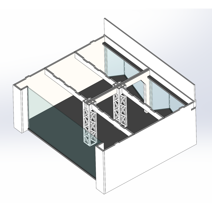 Lounge / 2 wide / 2 deep / beige