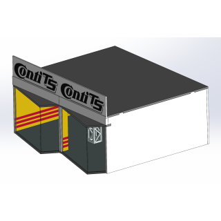 Lounge / 2 wide / 2 deep / yellow