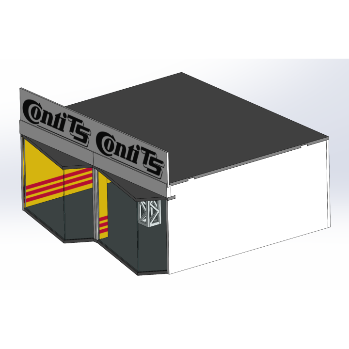 Lounge / 2 wide / 2 deep / yellow