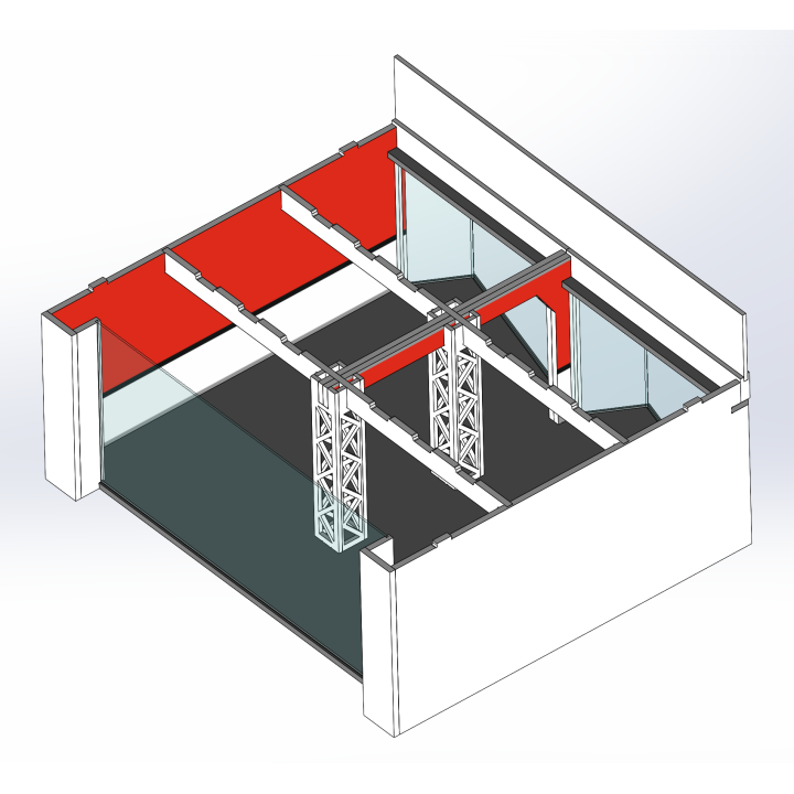 Lounge / 2 wide / 2 deep / rot