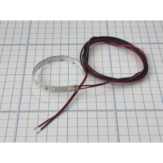 Warm white LED strip with 2m cable