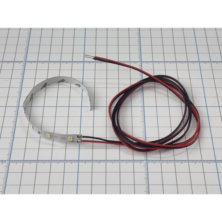 Cold white LED strip with 1m cable