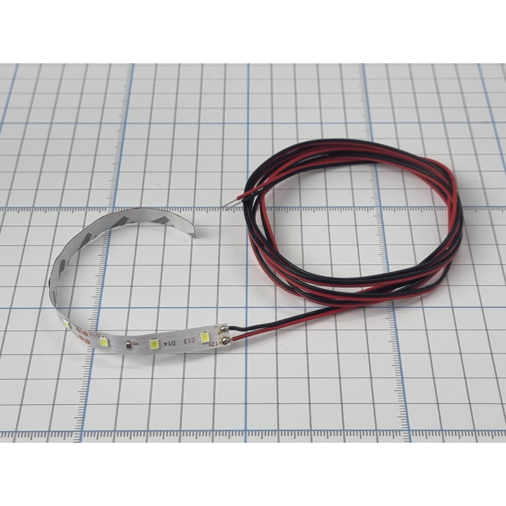 Cold white LED strip with 2m cable