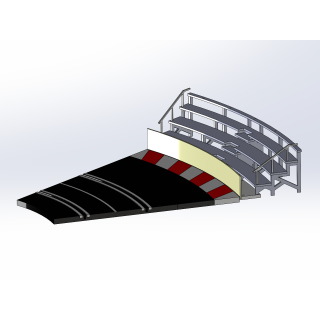 Kit "Curve 1" 4 rows with shoulder