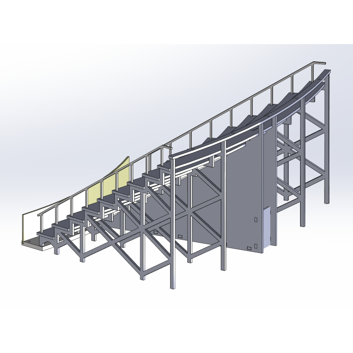 Kit "Curve 1" 10 rows with shoulder