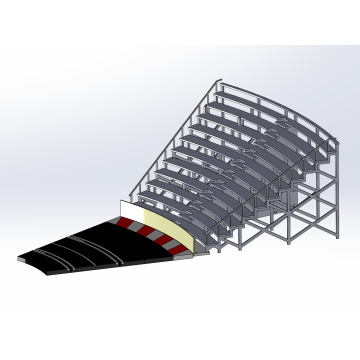 Kit "Curve 1" 12 rows with shoulder