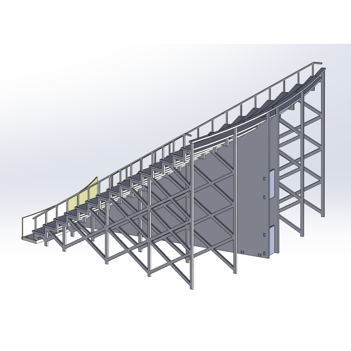 Kit "Curve 1" 16 rows with shoulder