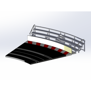 Kit "Curve 2" 4 rows with shoulder