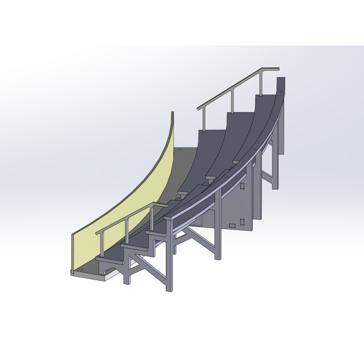 Kit "Curve 2" 4 rows with shoulder