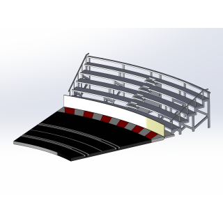 Kit "Curve 2" 6 rows with shoulder