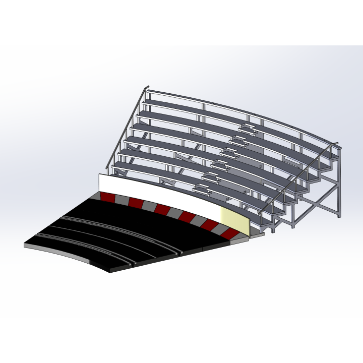 Kit "Curve 2" 8 rows with shoulder