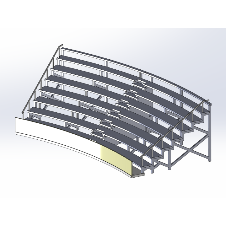Kit "Curve 2" 8 rows with shoulder