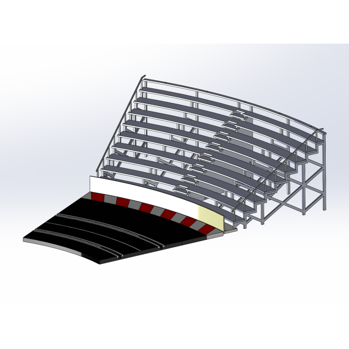 Kit "Curve 2" 10 rows with shoulder