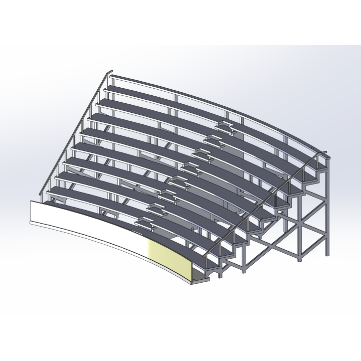 Kit "Curve 2" 10 rows with shoulder