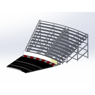 Kit "Curve 2" 12 rows with shoulder