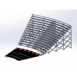 Kit "Curve 2" 16 rows with shoulder