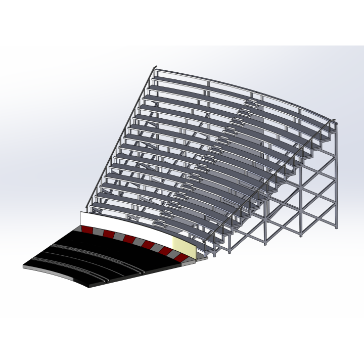 Kit "Curve 2" 16 rows with shoulder