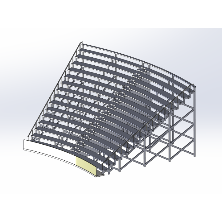 Kit "Curve 2" 16 rows with shoulder