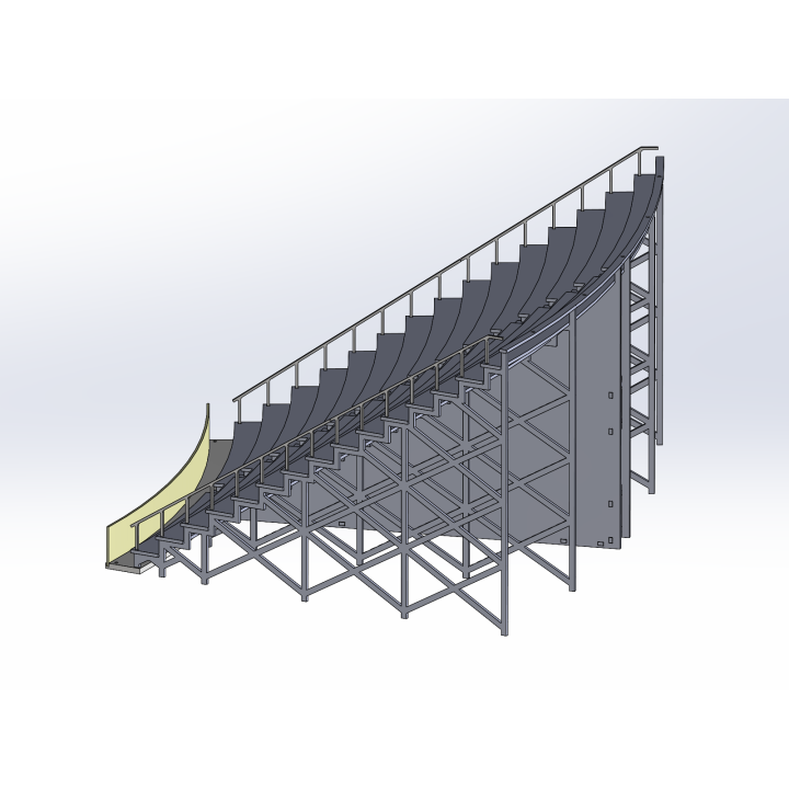 Kit "Curve 2" 16 rows with shoulder