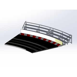 Kit "Curve 3" 4 rows with shoulder