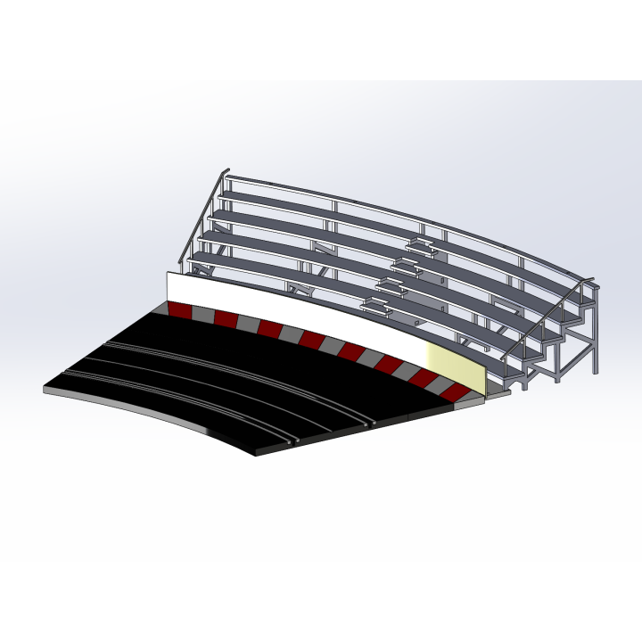 Kit "Curve 3" 6 rows with shoulder