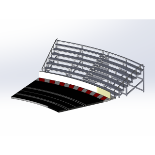 Kit "Curve 3" 8 rows with shoulder