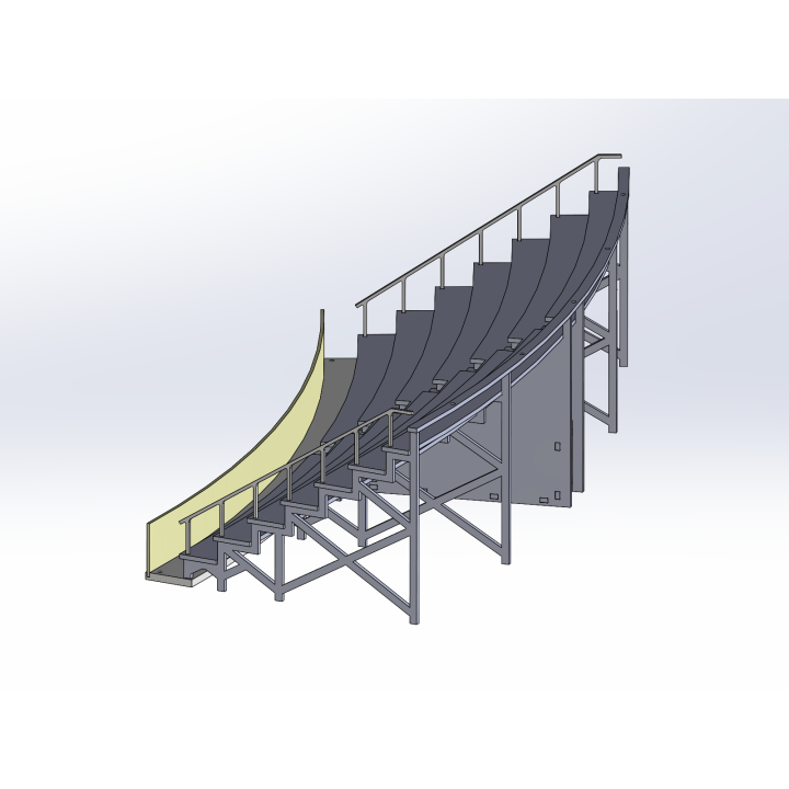 Kit "Curve 3" 8 rows with shoulder