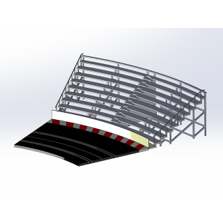 Kit "Curve 3" 10 rows with shoulder