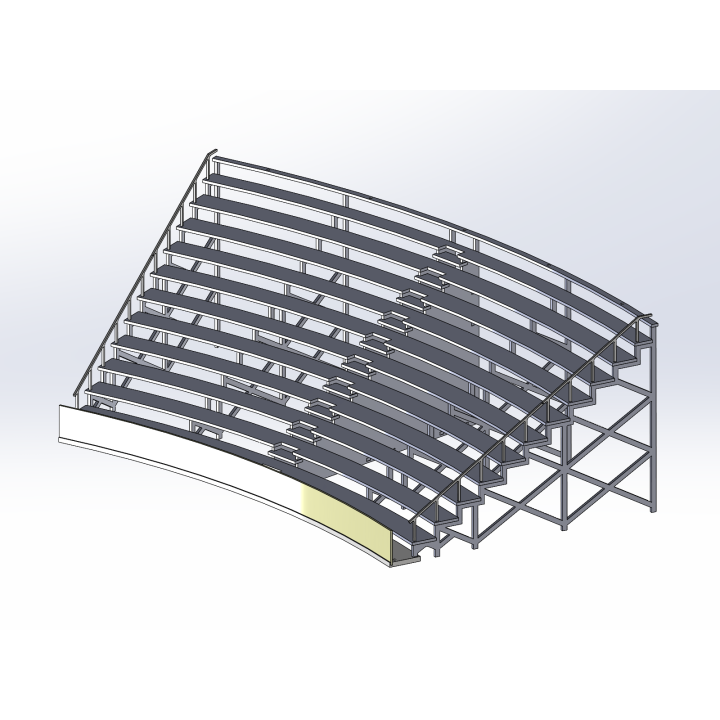 Kit "Curve 3" 12 rows with shoulder