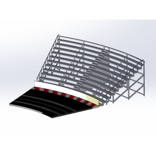 Kit "Curve 3" 12 rows with shoulder