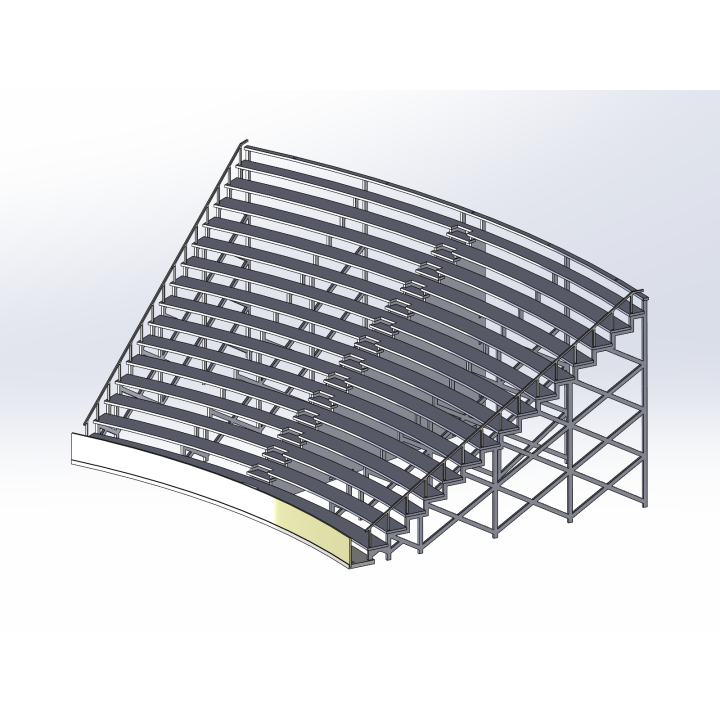 Kit "Curve 3" 16 rows with shoulder