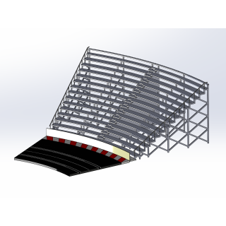 Kit "Curve 3" 16 rows with shoulder