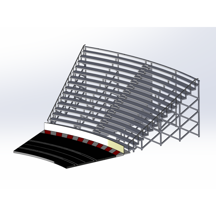 Kit "Curve 3" 16 rows with shoulder