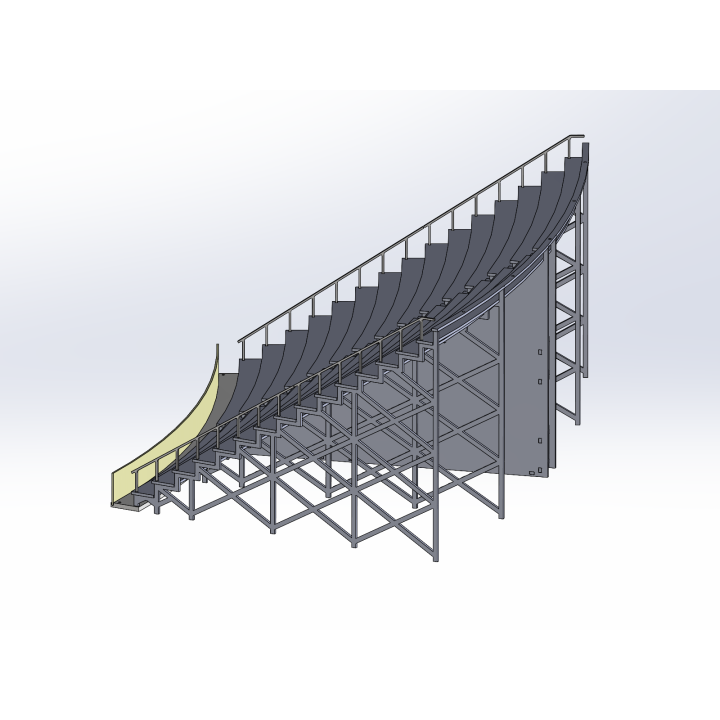 Kit "Curve 3" 16 rows with shoulder