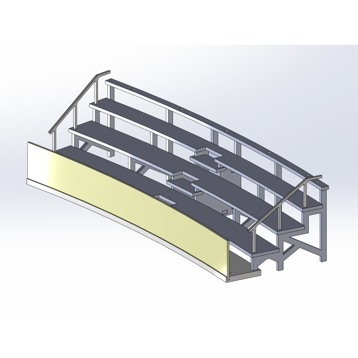 Kit "Curve 4" 4 rows with shoulder