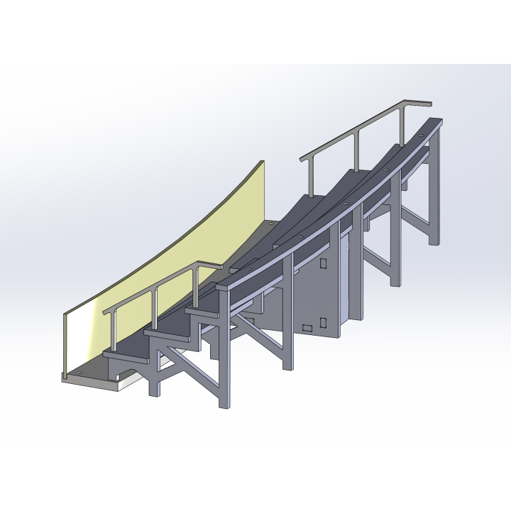 Kit "Curve 4" 4 rows with shoulder
