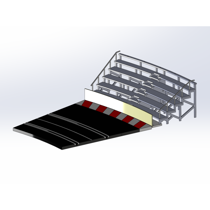 Kit "Curve 4" 6 rows with shoulder
