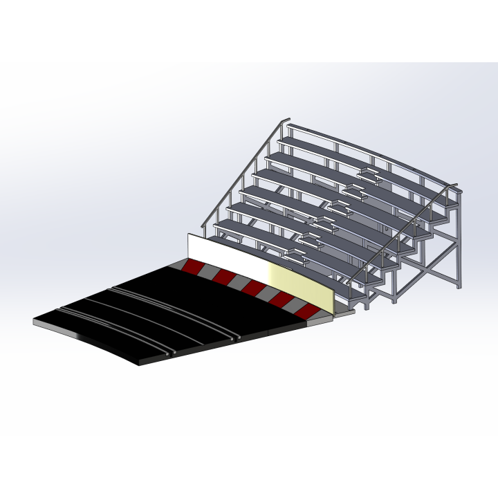 Kit "Curve 4" 8 rows with shoulder