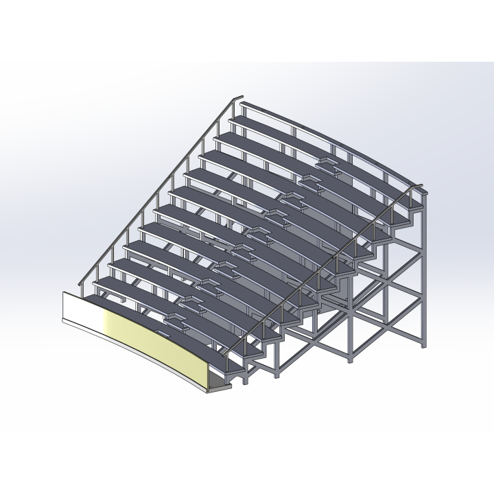 Kit "Curve 4" 12 rows with shoulder