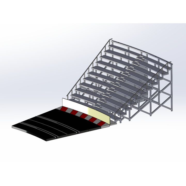 Kit "Curve 4" 12 rows with shoulder