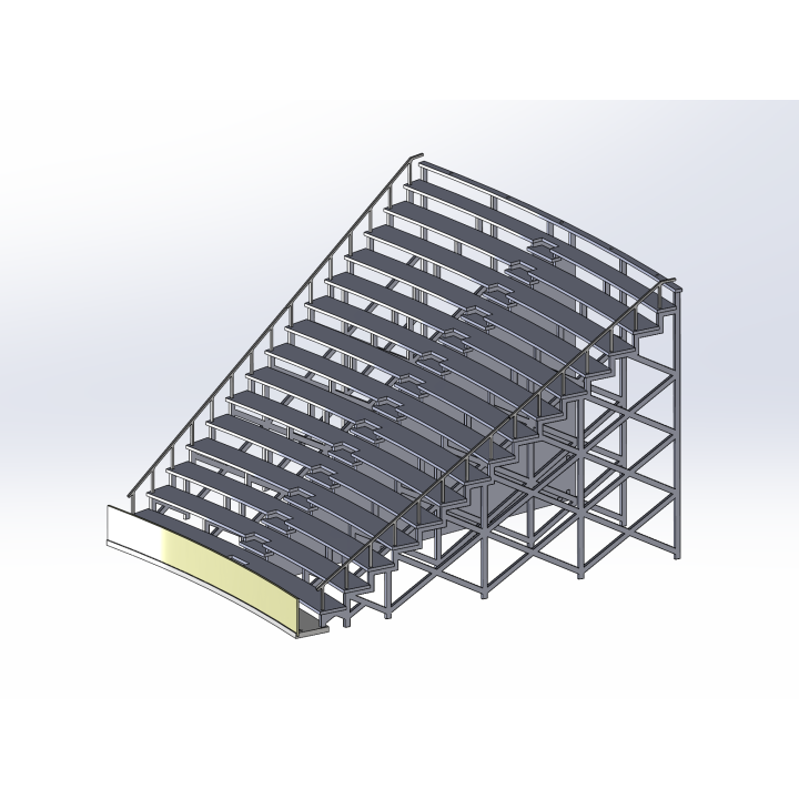 Kit "Curve 4" 16 rows with shoulder