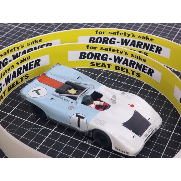 "BORG WARNER" - Aufkleber 135cm